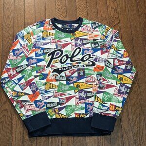Polo Ralph Lauren Baseball Pennants Bears Crewneck - Size S